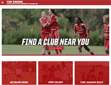 Tablet Screenshot of firejuniors.com